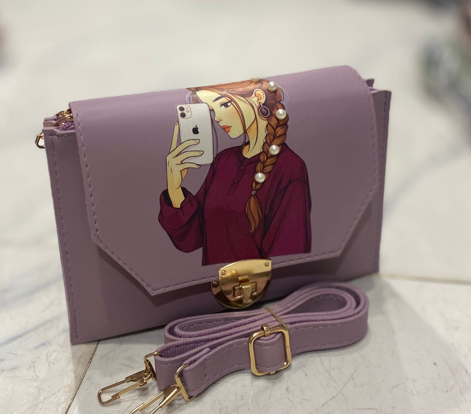 Girls Side Crossbody Pouch – High Quality Cute Design